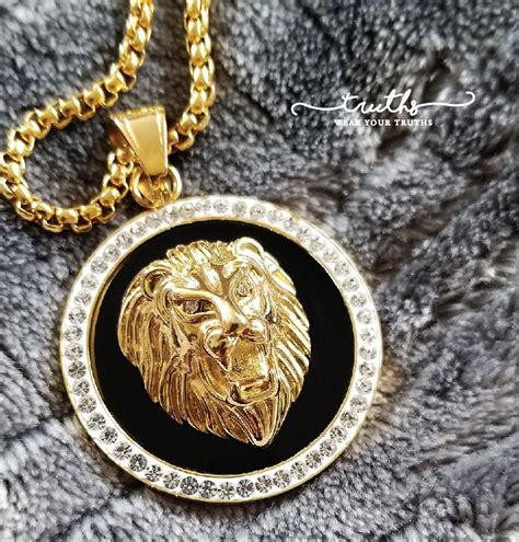 versace replica mens jewelry|authentic versace lion necklace.